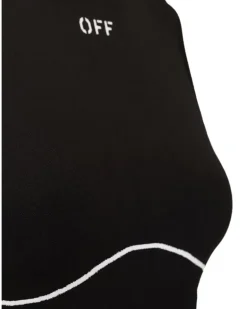 Nahtloses Sportoberteil mit Logo - Schwarz
