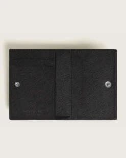 Nano Continental-Brieftasche aus Sartorial Leder - Schwarz - Leder - MB198876 - Brieftaschen