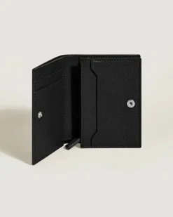 Nano Continental-Brieftasche aus Sartorial Leder - Schwarz - Leder - MB198876 - Brieftaschen