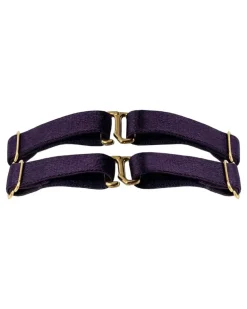 Nara Ring-Kragen aus Gold - Violett