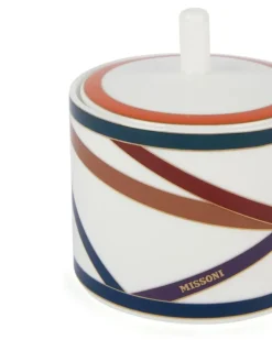Nastri Zuckerdose mit Print - Weiß