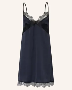 Negligé Satin Secrets Aus Satin blau Dunkelblau