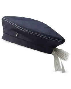 New Billy Hut mit Ziernähten - Blau