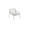 Niedrig stapelbarer Sessel Rio R50 - Grau - Stahl - Designer Anton Cristell