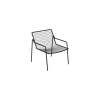 Niedrig stapelbarer Sessel Rio R50 - Schwarz - Stahl - Designer Anton Cristell