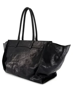 Nightly Reisetasche aus Leder - Schwarz