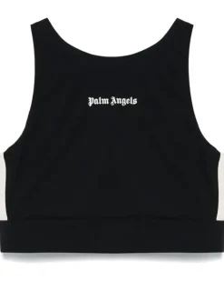 Oberteil mit Logo-Print - Schwarz