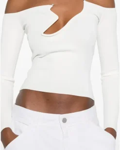 Odessa Langarmshirt - Weiß