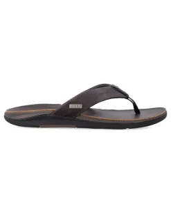Offshore Flip-Flops mit Logo-Schild - Braun