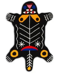 Oggian Kinotto M Teppich (150cm x 96cm) - Schwarz