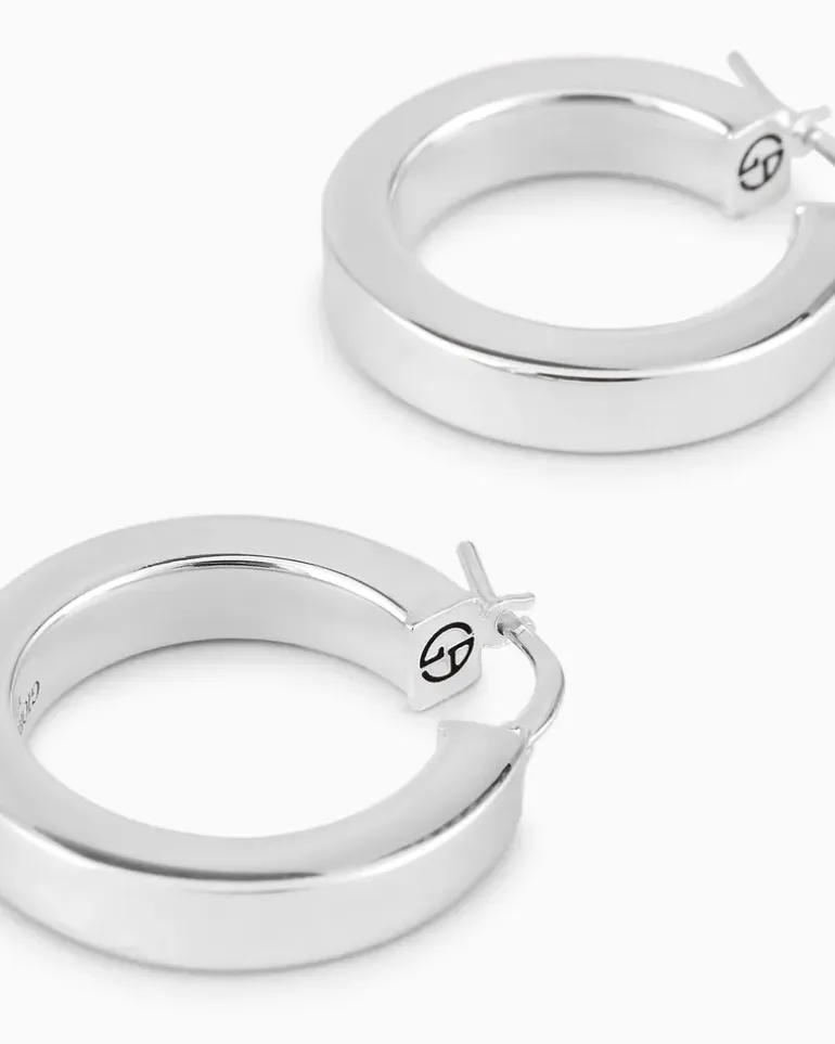Ohrringe aus 925er-Silber Grau