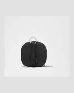 Organizer-Tasche mit Clip in Schwarz/Weiß/Silver