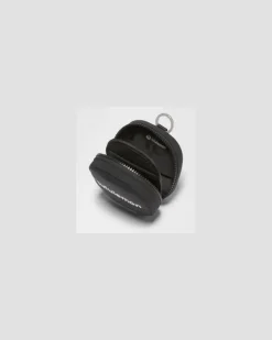 Organizer-Tasche mit Clip in Schwarz/Weiß/Silver