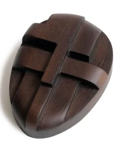 Ornament and Crime Holzskulptur (23cm x 17cm) - Braun