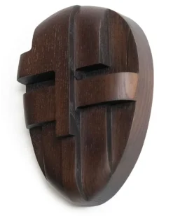 Ornament and Crime Holzskulptur (23cm x 17cm) - Braun