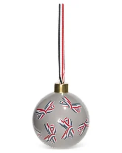 Ornament mit Print - Weiß