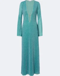 Oséree Verzierter Kaftan Lumière Blau