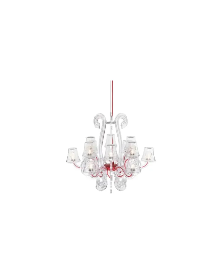 Outdoor-Hängelampe RockCoco - Transparent - Polykarbonat - Designer Demakersvan