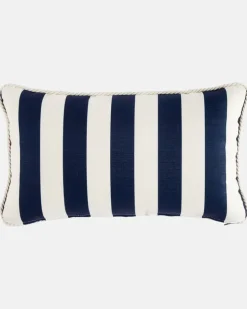 Outdoor-Kissen Palazzo Blue aus Baumwolle Blau