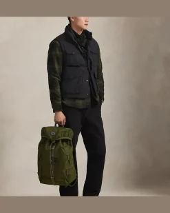 Outdoor-Rucksack aus Nylon-Oxford Green