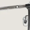 Ovale Sonnenbrille mit grauem Acetatrahmen - - Kunststoff im Spritzgussverfahren - MB135565 - Sonnenbrillen