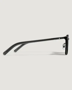 Ovale Sonnenbrille mit schwarzem Acetatrahmen - - Kunststoff im Spritzgussverfahren - MB135566 - Sonnenbrillen