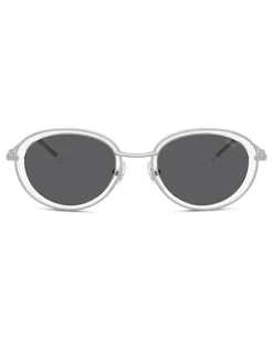 Ovale Sonnenbrillen - Sonnenbrille - Unisex - Weiss