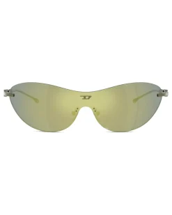 Ovale Sonnenbrille - Sonnenbrille - Unisex - Grün
