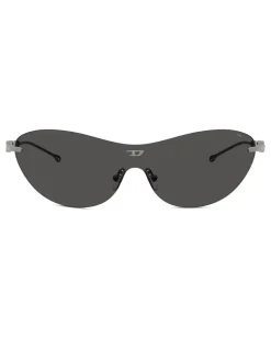 Ovale Sonnenbrille - Sonnenbrille - Unisex - Grau