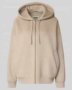 Oversized Sweatjacke aus Woll-Mix Modell 'DUNSTONE Sand