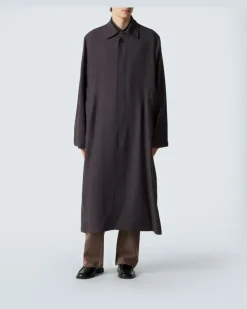 Oversize-Mantel Schwarz