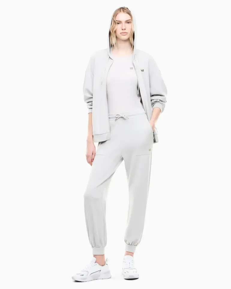 Oversize-Sweatjacke Core Lady Relax mit einer Kapuze Grau
