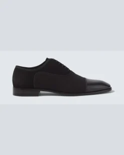 Oxford-Schuhe Greggory mit Leder Schwarz