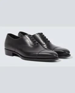 Oxford-Schuhe Harry aus Leder Schwarz