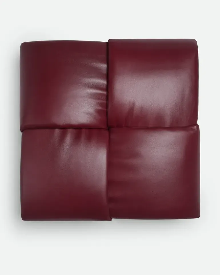 Padded Intreccio-Kissen-Bordeaux - Unisex