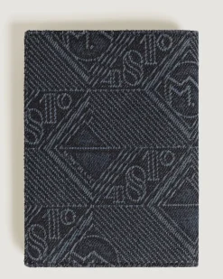 Passetui aus 4810 Denim - Blau - Stoff und Leder - MB221480 - Passetuis