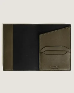 Passetui aus Extreme Leder - Khaki | Schwarz - Leder - MB222478 - Passetuis