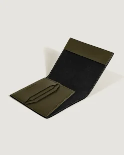 Passetui aus Extreme Leder - Khaki | Schwarz - Leder - MB222478 - Passetuis