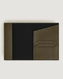 Passetui aus Grain Leder - Khaki - Leder - MB220225 - Passetuis