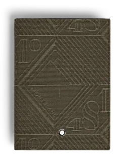 Passetui aus 4810 Jacquard - Khaki - Stoff und Leder - MB220265 - Passetuis