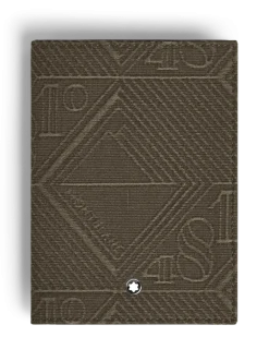Passetui aus 4810 Jacquard - Khaki - Stoff und Leder - MB220265 - Passetuis