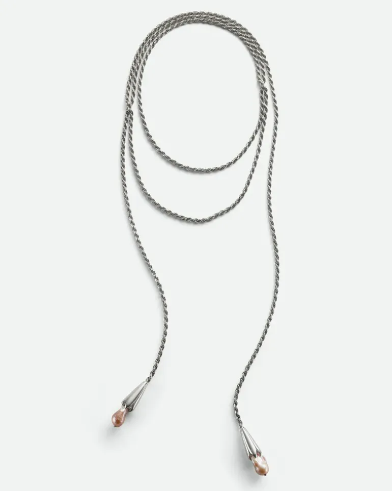 Pearl Schal-Collier-Gelb - Damen