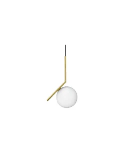 Pendelleuchte IC - Gold - gebürstetes Messing - Designer Michael Anastassiades