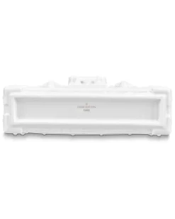 Petite Malle Vase aus Porzellan White