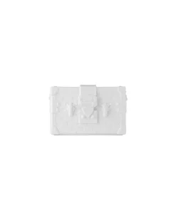 Petite Malle Vase aus Porzellan White