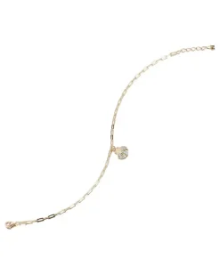 Petite Venus Fußkette aus 14kt Gold mit Diamanten