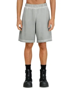 Pigmentgefärbte Sweatshorts - Kurze Hosen - Herren - Grau