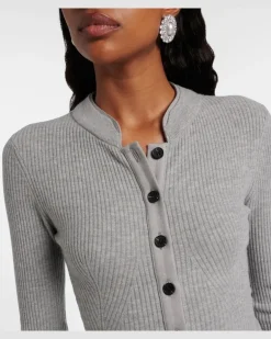 Playsuit aus Rippstrick Grau