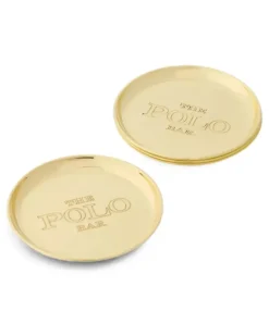 Polo Bar Untersetzer mit Gravur (2er-Set) - Gold