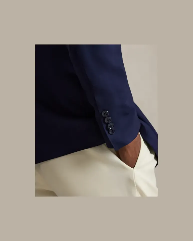 Polo-Smokingjacke aus Barathea Blue